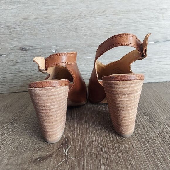 NEW LUCKY BRAND Ovrandie PeepToe Slingback Heels Size 8.5 - Picture 5 of 9